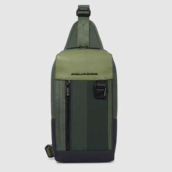 ipad®mini Shoulder Bag aus recyceltem Stoff Verde