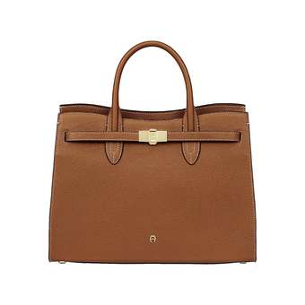 Farah L Handtasche Cognac Brown