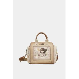 Memories Bowlingtasche Schulterriemen Beige