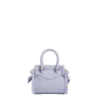 Leder Mini Zip Carryall lavender