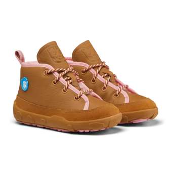 Mid Boot Winterschuh Leder Easy Brown Pink Cat