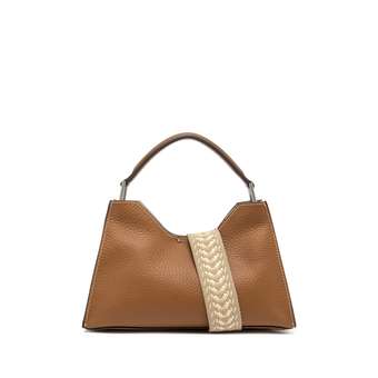 Aurora Schultertasche Caramello Sabbia