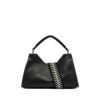 Aurora Schultertasche Nero Nature
