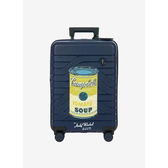 B|Y Warhol X Campbell erweiterbarer Kabinentrolley Ocean Blue