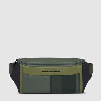 Steve Gürteltasche aus recyceltem Stoff Verde