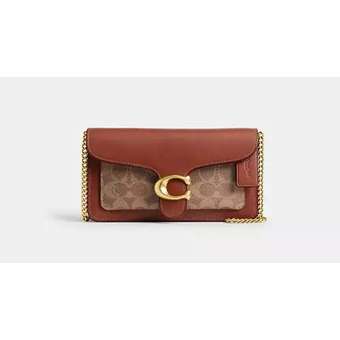 Tabby Clutch mit Kettenriemen B4/Tan Caramel