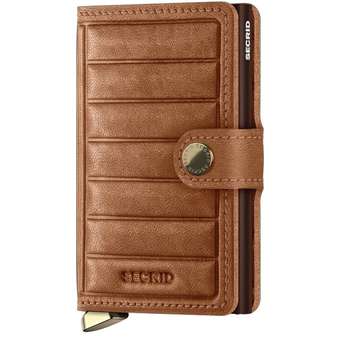 Miniwallet Emboss Lines Cognac