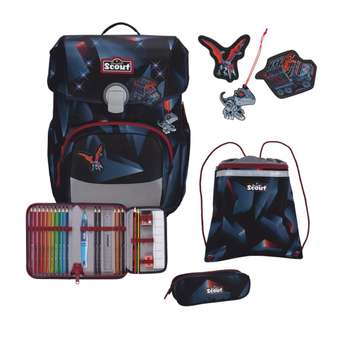 Neo LED Schulranzen-Set 4-tlg. Gravity