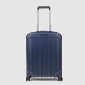 PQ-Light 4-Rollen-Kabinentrolley Blu Opaco
