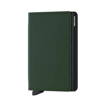 Slimwallet Matte green black