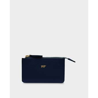 Leder Asti RFID Navy