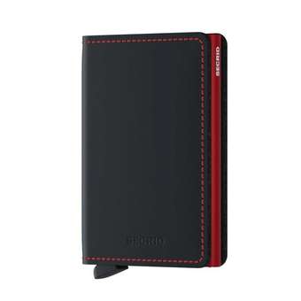 Slimwallet Matte black red