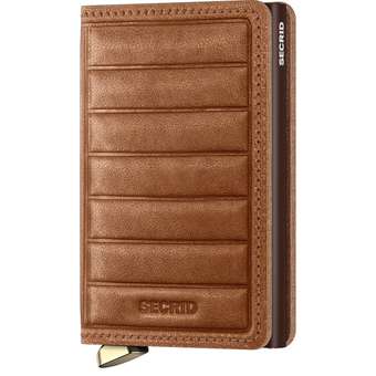 Slimwallet Emboss Lines Cognac